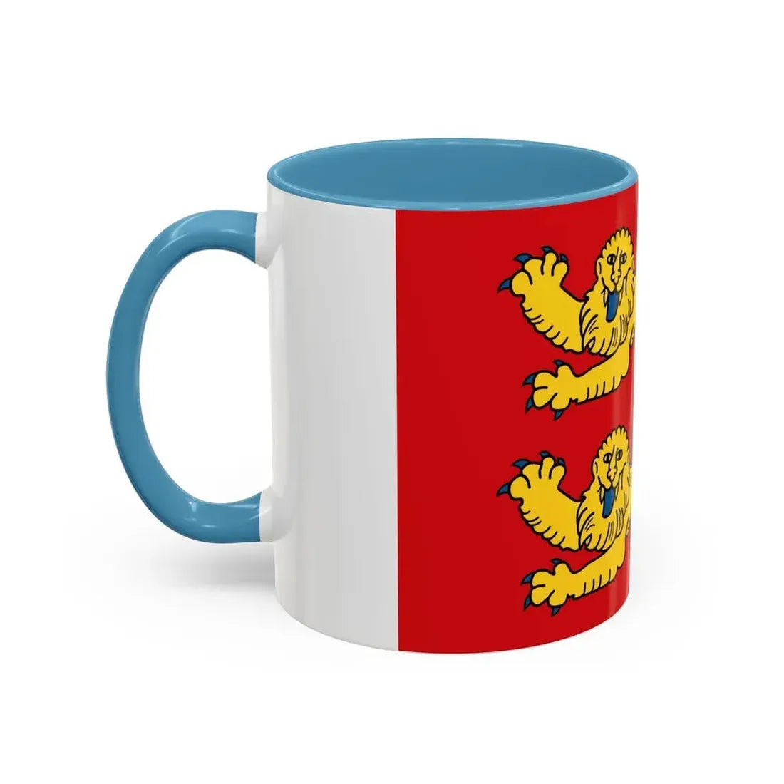 Flag of Normandy France 2 - Accent Coffee Mug - Go Mug Yourself