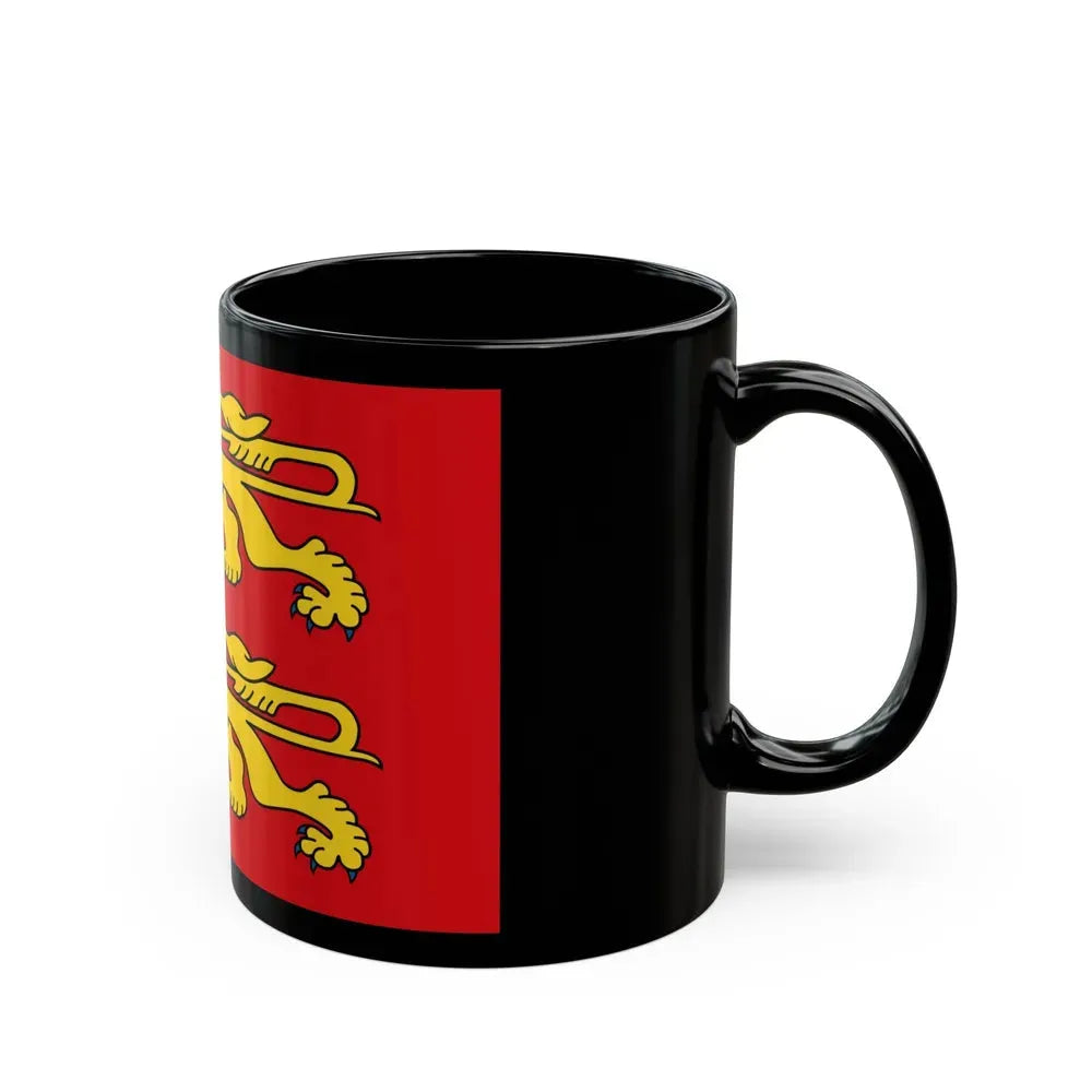 Flag of Normandy France 2 - Black Coffee Mug - Go Mug Yourself