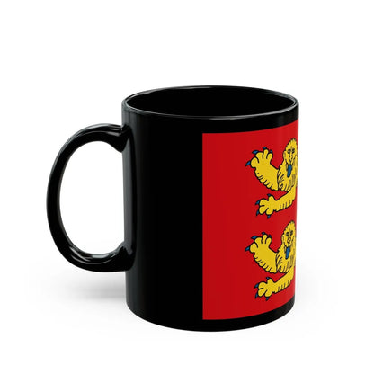 Flag of Normandy France 2 - Black Coffee Mug-Go Mug Yourself