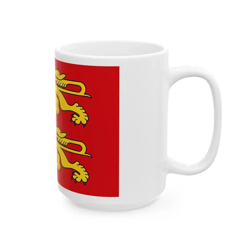 Flag of Normandy France 2 - White Coffee Mug - Go Mug Yourself
