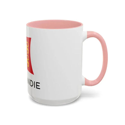 Flag of Normandy France - Accent Coffee Mug - Go Mug Yourself