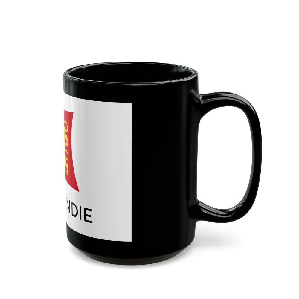 Flag of Normandy France - Black Coffee Mug - Go Mug Yourself