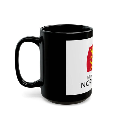 Flag of Normandy France - Black Coffee Mug-Go Mug Yourself