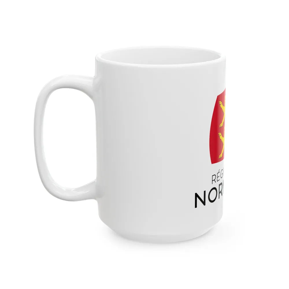 Flag of Normandy France - White Coffee Mug-Go Mug Yourself