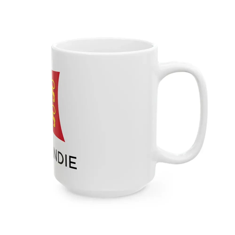 Flag of Normandy France - White Coffee Mug - Go Mug Yourself
