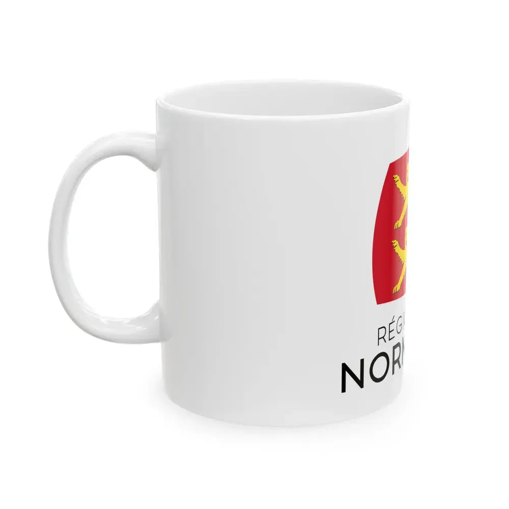 Flag of Normandy France - White Coffee Mug - Go Mug Yourself