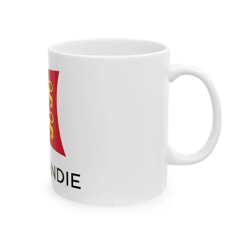 Flag of Normandy France - White Coffee Mug - Go Mug Yourself