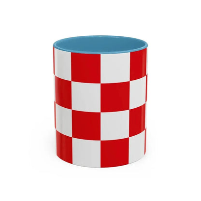 Flag of North Brabant Netherlands - Accent Coffee Mug 11oz Light Blue - Go Mug Yourself