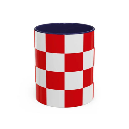 Flag of North Brabant Netherlands - Accent Coffee Mug 11oz Navy - Go Mug Yourself