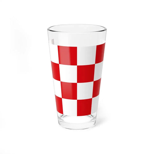 Flag of North Brabant Netherlands - Pint Glass 16oz 16oz - Go Mug Yourself