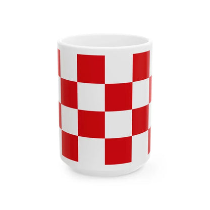 Flag of North Brabant Netherlands - White Coffee Mug 15oz - Go Mug Yourself