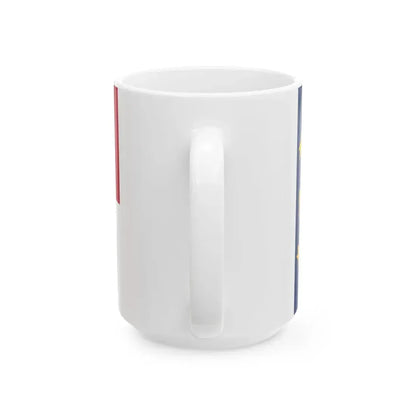 Flag of North Carolina 3-2 (United States) White Coffee Mug - Go Mug Yourself
