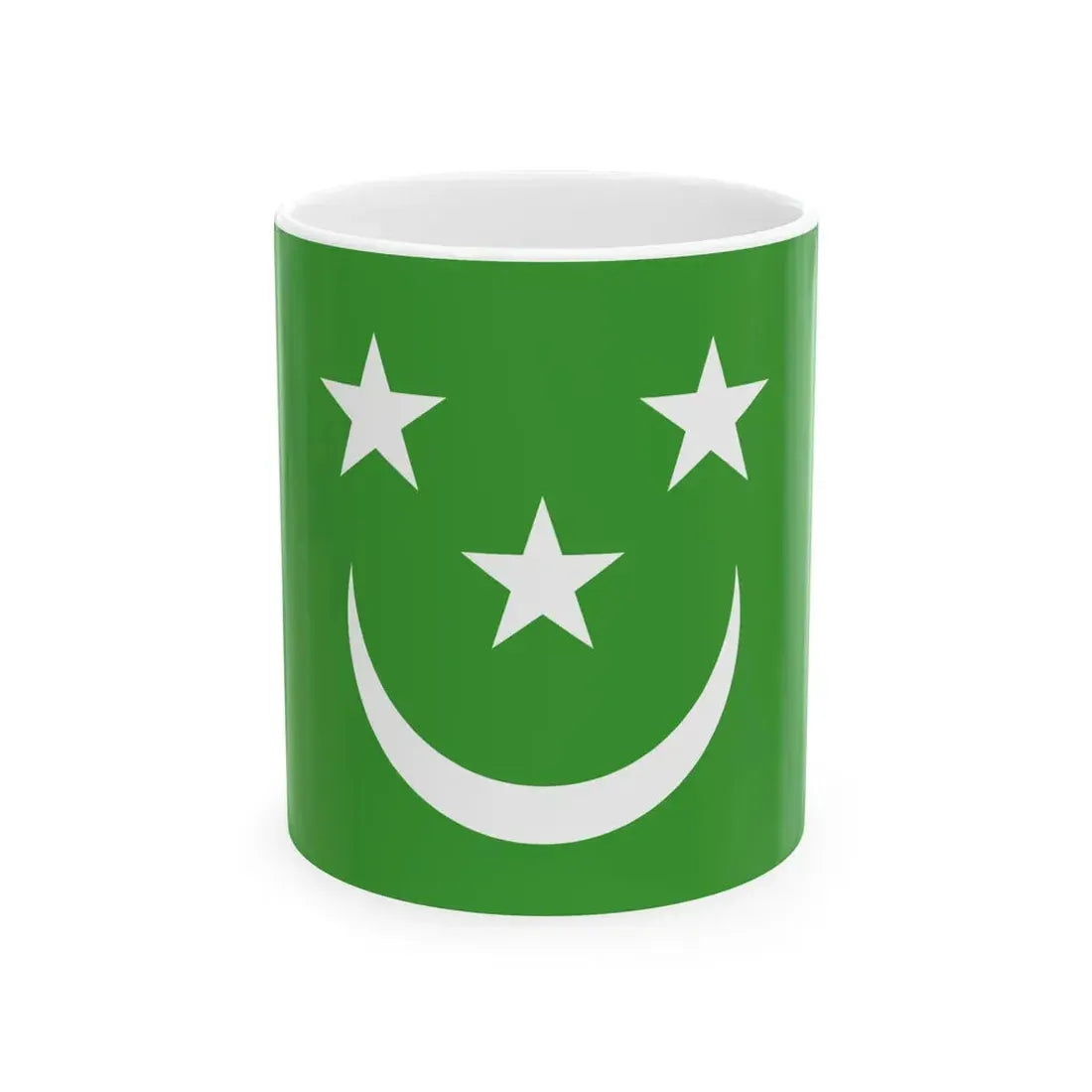 Flag of North Caucasian Emirate (Russia) White Coffee Mug 11oz - Go Mug Yourself