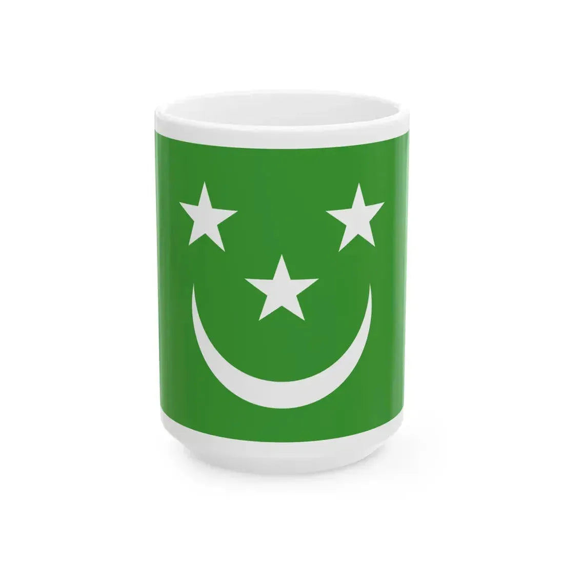 Flag of North Caucasian Emirate (Russia) White Coffee Mug 15oz - Go Mug Yourself