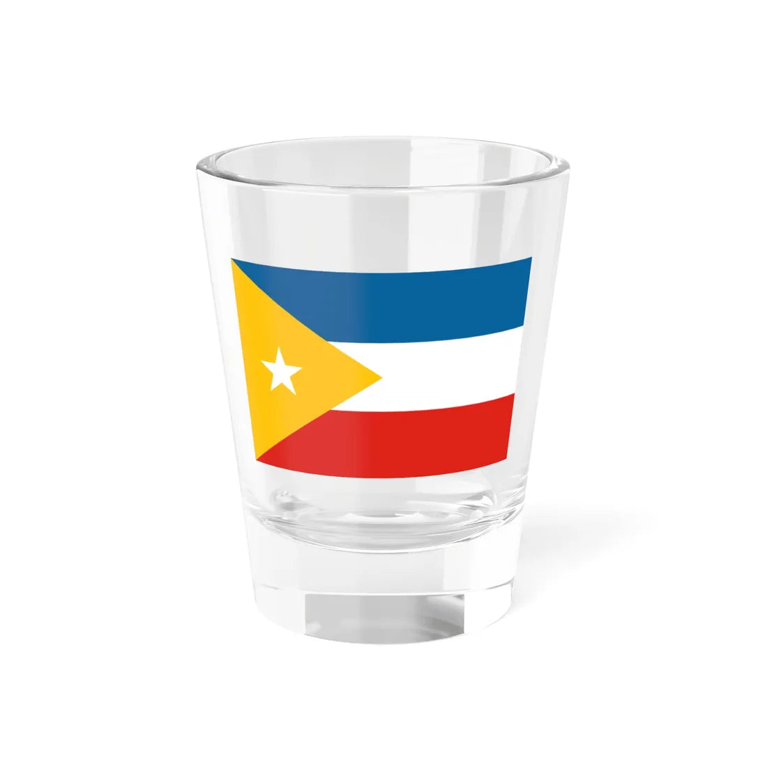 Flag of North China in Resistance (China) Shot Glass 1.5oz 1.5oz - Go Mug Yourself