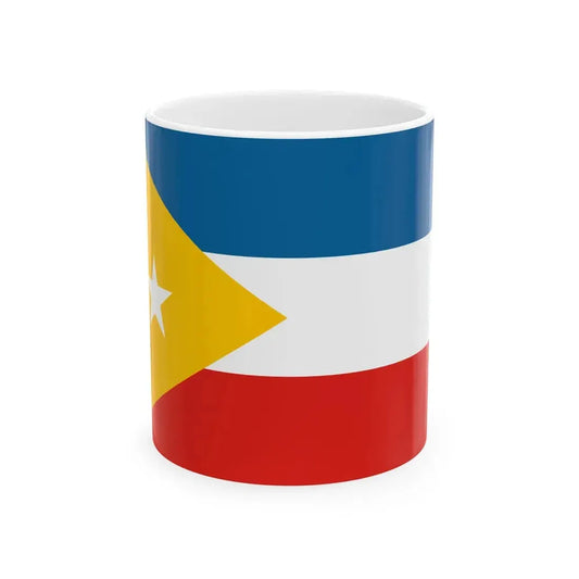 Flag of North China in Resistance (China) White Coffee Mug 11oz - Go Mug Yourself