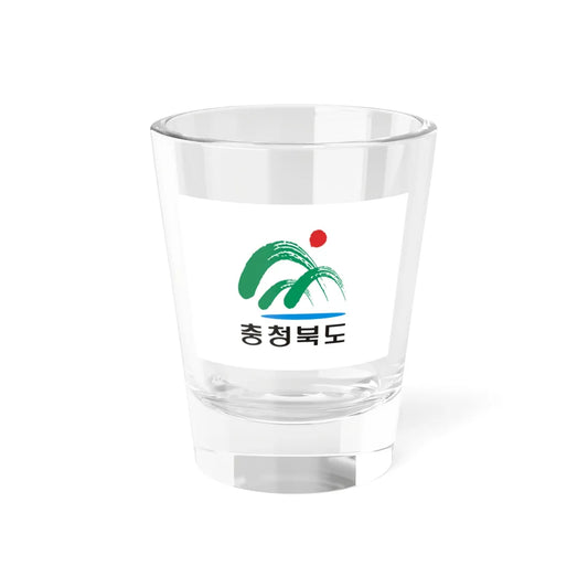 Flag of North Chungcheong Province 1998-2023 (Korea) Shot Glass 1.5oz 1.5oz - Go Mug Yourself