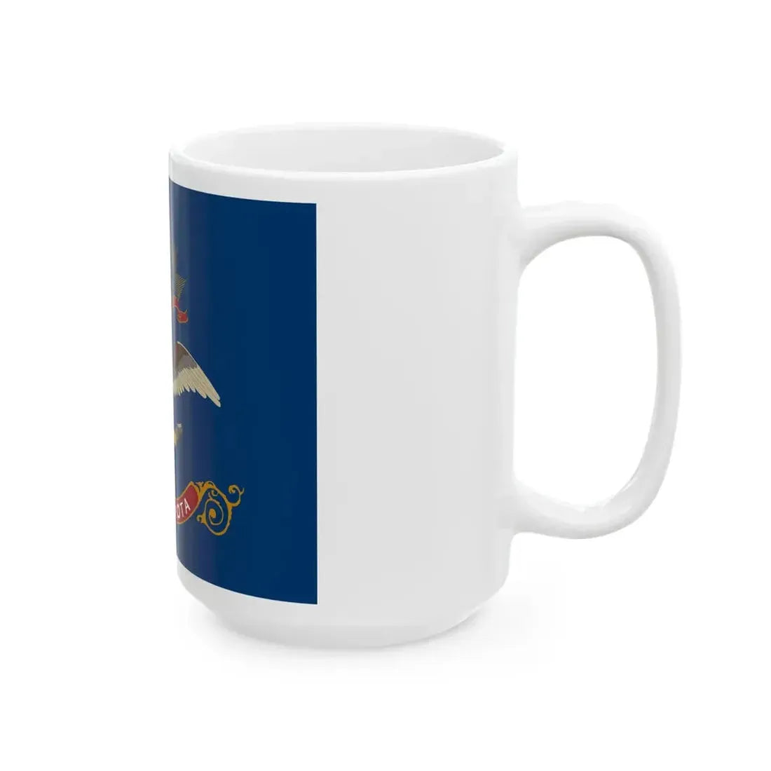 Flag of North Dakota (United States) White Coffee Mug - Go Mug Yourself