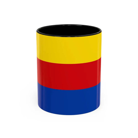 Flag of North Holland Netherlands - Accent Coffee Mug 11oz Black - Go Mug Yourself