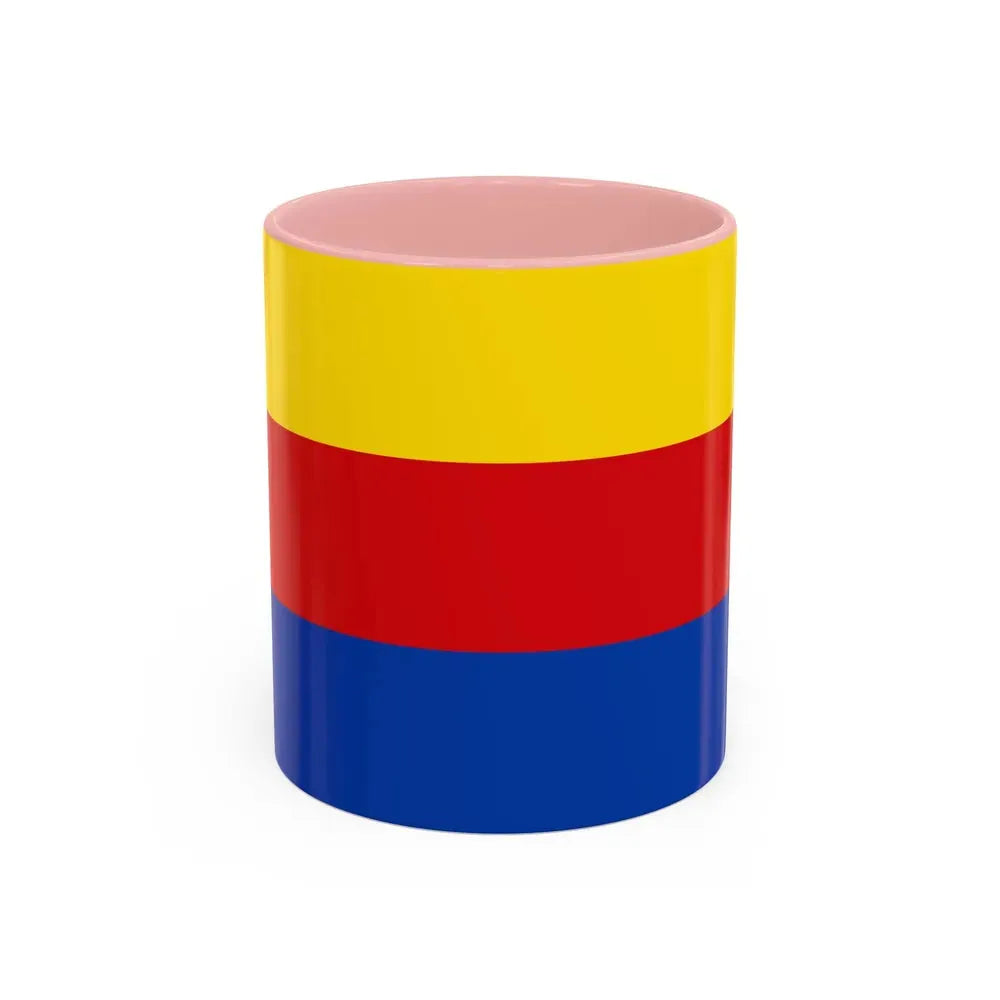 Flag of North Holland Netherlands - Accent Coffee Mug 11oz Pink - Go Mug Yourself
