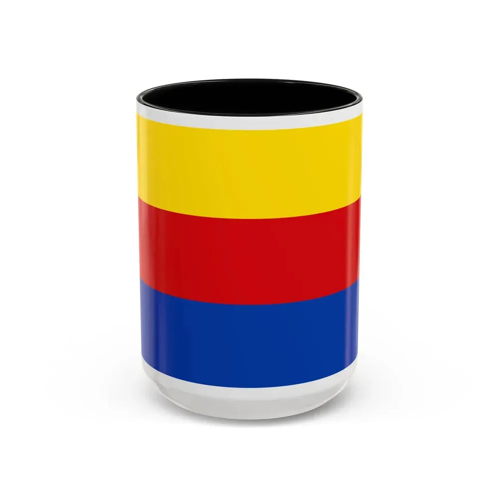Flag of North Holland Netherlands - Accent Coffee Mug 15oz Black - Go Mug Yourself
