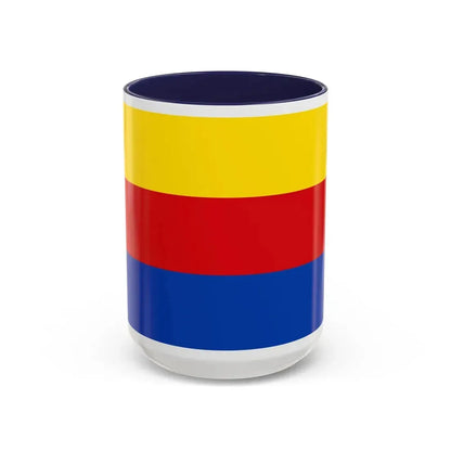 Flag of North Holland Netherlands - Accent Coffee Mug 15oz Navy - Go Mug Yourself