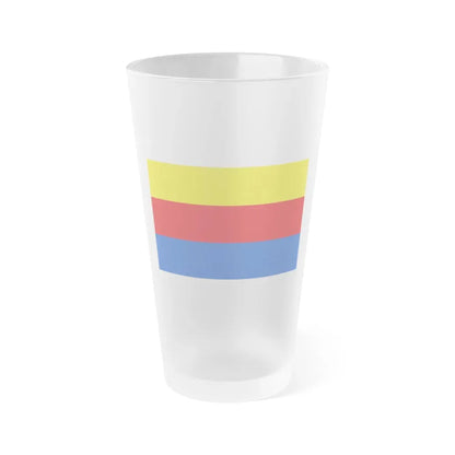 Flag of North Holland Netherlands - Frosted Pint Glass 16oz 16oz Frosted - Go Mug Yourself