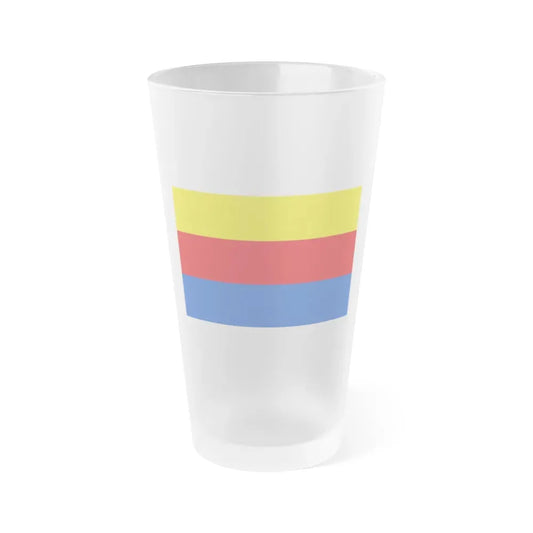 Flag of North Holland Netherlands - Frosted Pint Glass 16oz 16oz Frosted - Go Mug Yourself