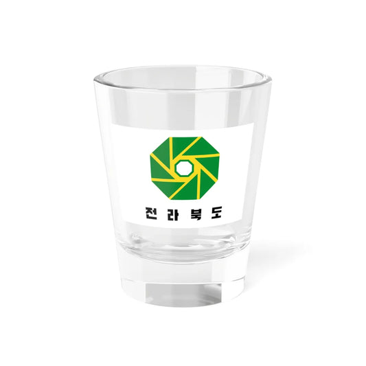 Flag of North Jeolla Province 1969-1987 (Korea) Shot Glass 1.5oz 1.5oz - Go Mug Yourself