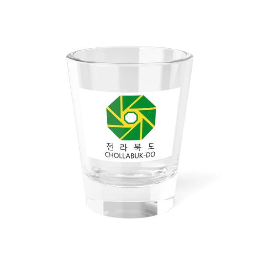Flag of North Jeolla Province 1987-1991 (Korea) Shot Glass 1.5oz 1.5oz - Go Mug Yourself