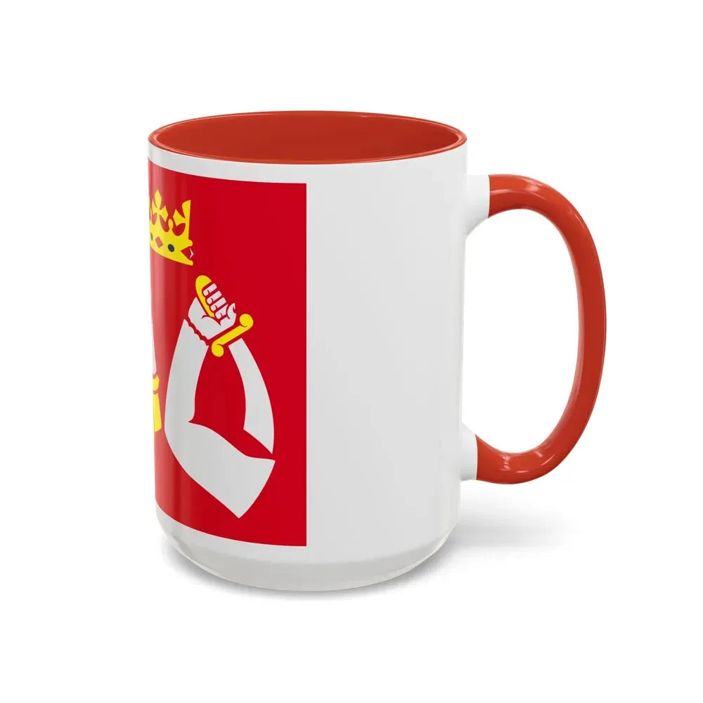 Flag of North Karelia Finland - Accent Coffee Mug - Go Mug Yourself
