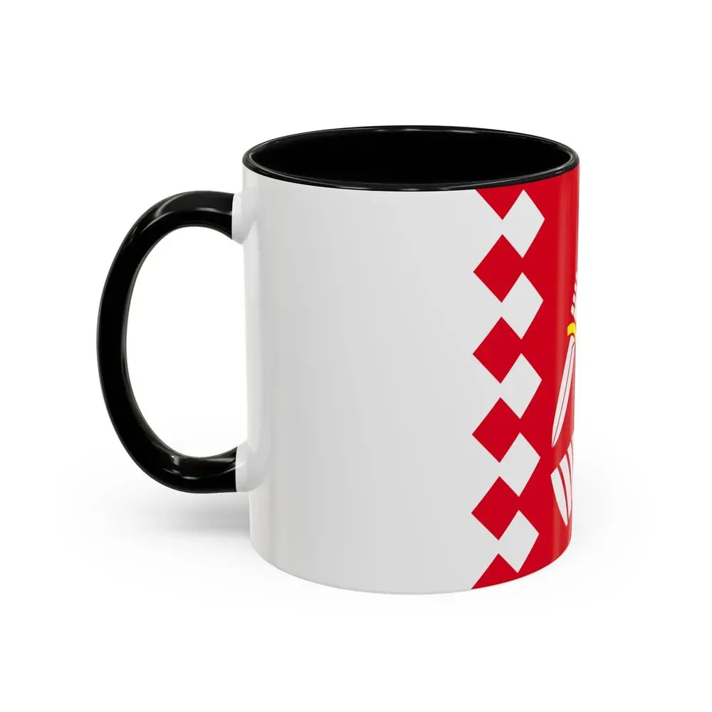 Flag of North Karelia Finland - Accent Coffee Mug - Go Mug Yourself