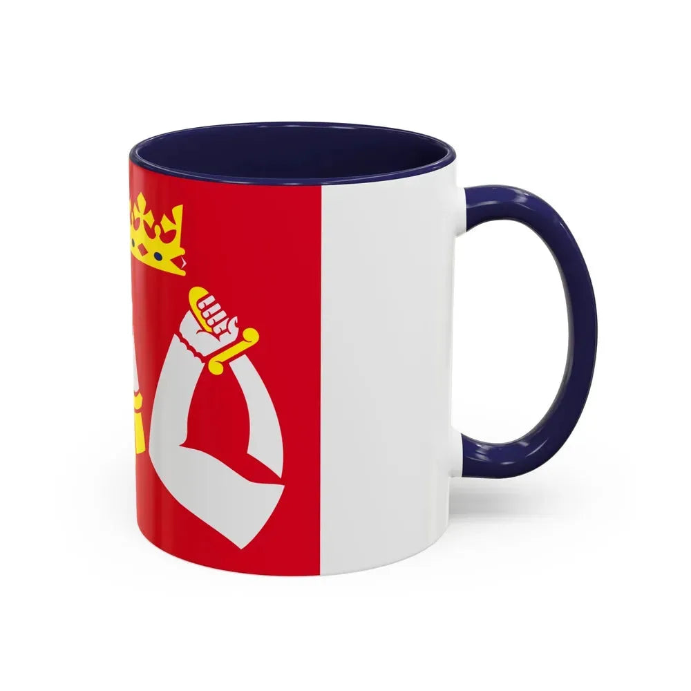 Flag of North Karelia Finland - Accent Coffee Mug - Go Mug Yourself