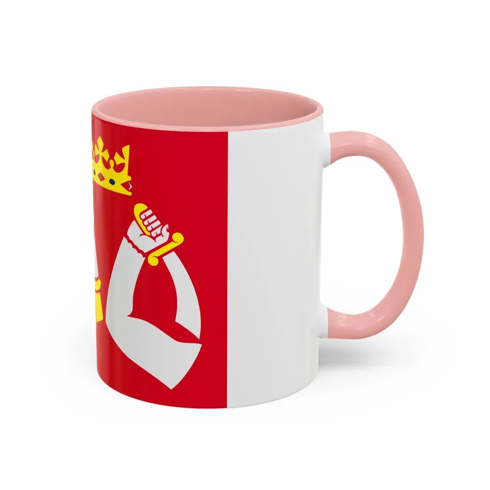 Flag of North Karelia Finland - Accent Coffee Mug - Go Mug Yourself