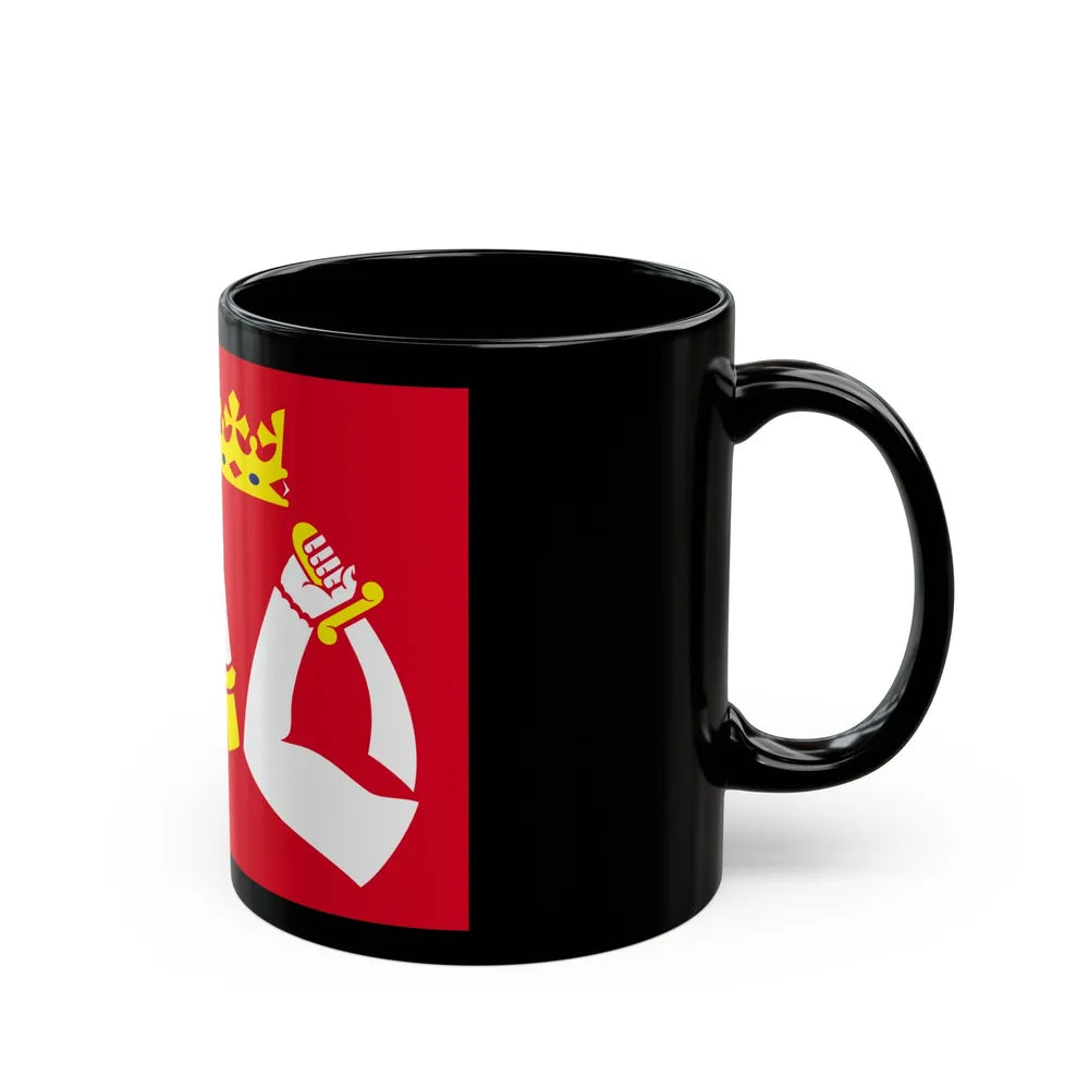 Flag of North Karelia Finland - Black Coffee Mug-Go Mug Yourself