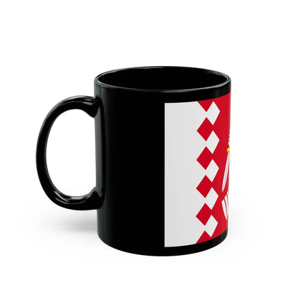 Flag of North Karelia Finland - Black Coffee Mug - Go Mug Yourself