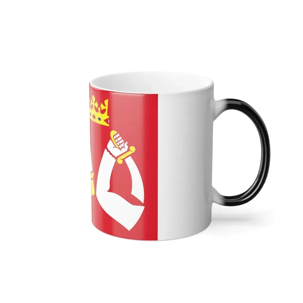Flag of North Karelia Finland - Color Changing Coffee Mug - Go Mug Yourself
