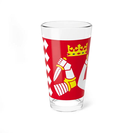 Flag of North Karelia Finland - Pint Glass 16oz 16oz - Go Mug Yourself