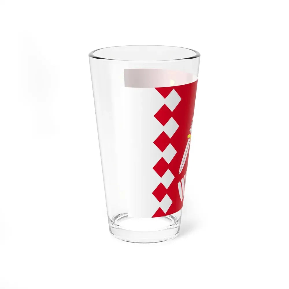 Flag of North Karelia Finland - Pint Glass 16oz - Go Mug Yourself