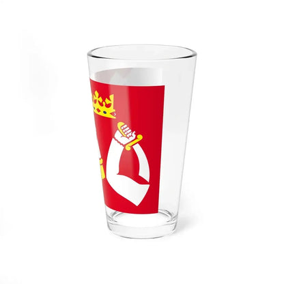 Flag of North Karelia Finland - Pint Glass 16oz - Go Mug Yourself