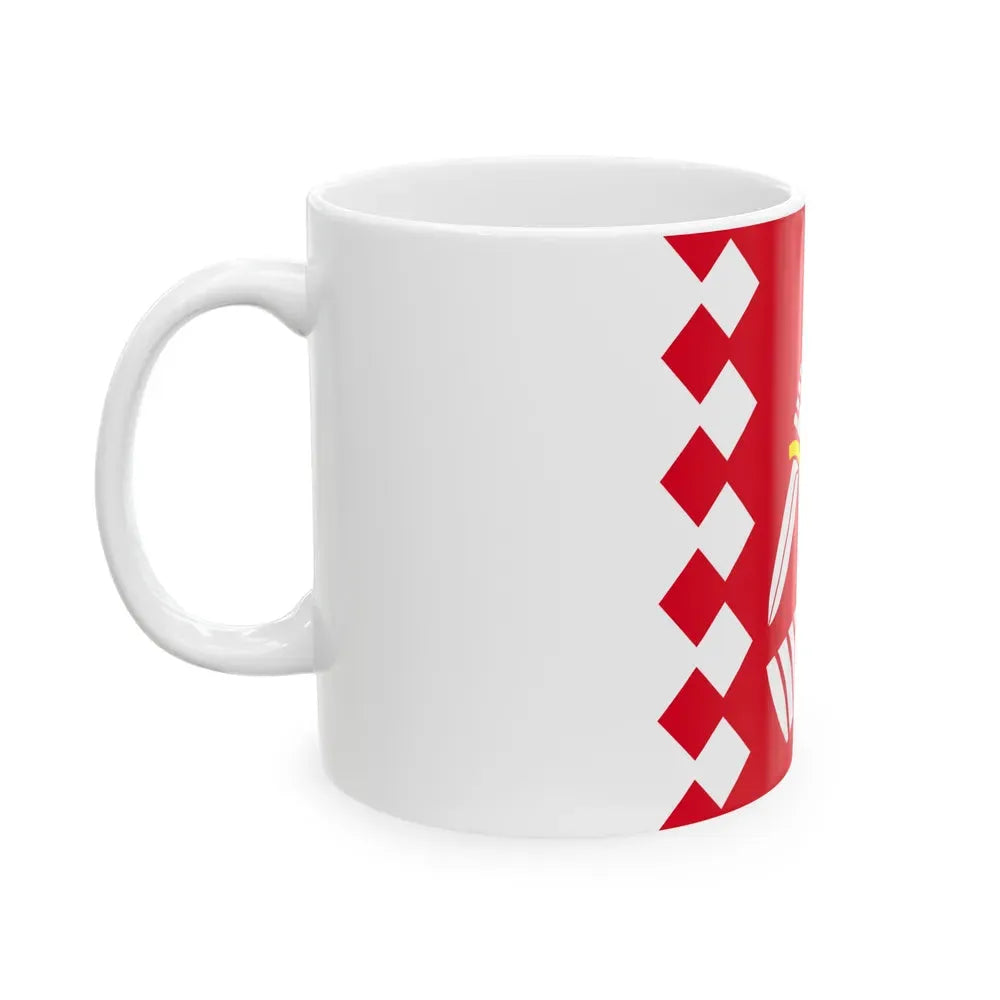 Flag of North Karelia Finland - White Coffee Mug - Go Mug Yourself