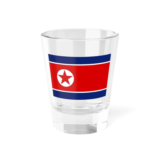Flag of North Korea 1948-1992 3-2 alternative colours tone version (Korea) Shot Glass 1.5oz 1.5oz - Go Mug Yourself