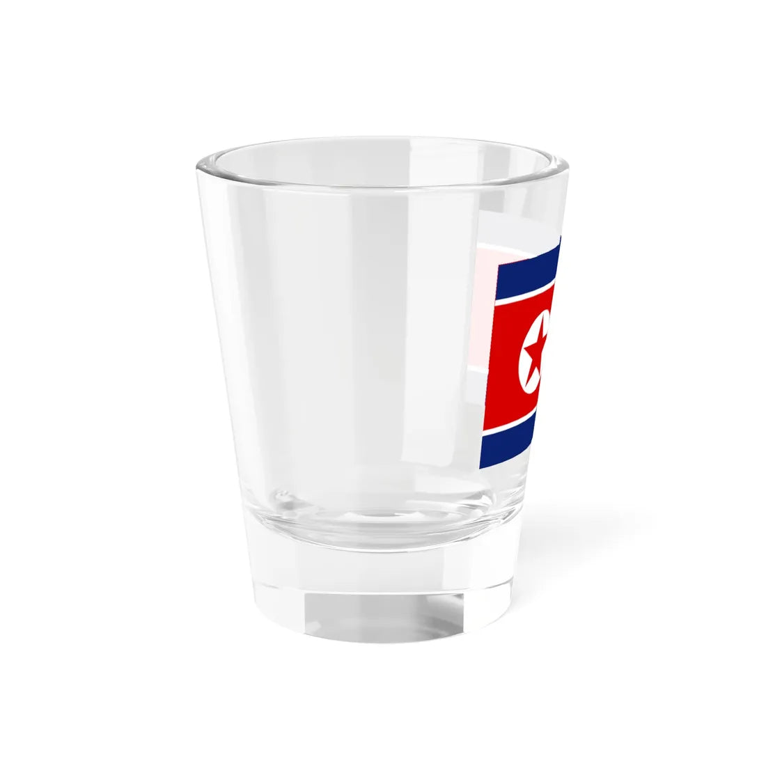 Flag of North Korea 1948-1992 3-2 alternative colours tone version (Korea) Shot Glass 1.5oz - Go Mug Yourself