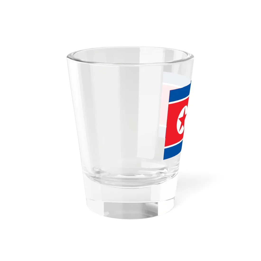 Flag of North Korea 1948-1992 3-2 (Korea) Shot Glass 1.5oz - Go Mug Yourself