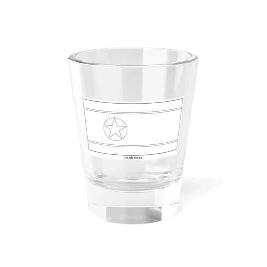 Flag of North Korea colouring page (Korea) Shot Glass 1.5oz 1.5oz - Go Mug Yourself