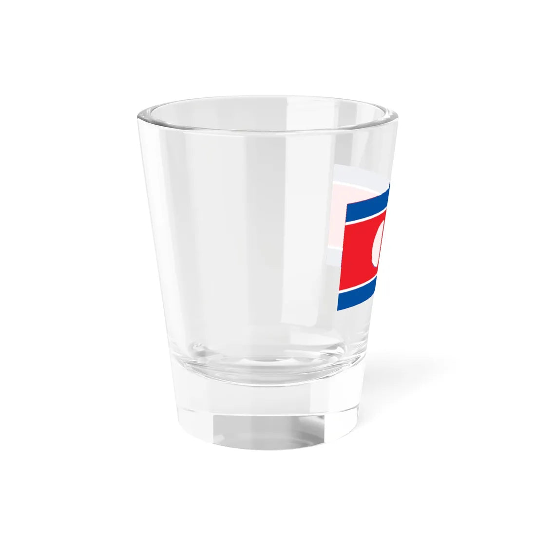 Flag of North Korea with hole (Korea) Shot Glass 1.5oz - Go Mug Yourself