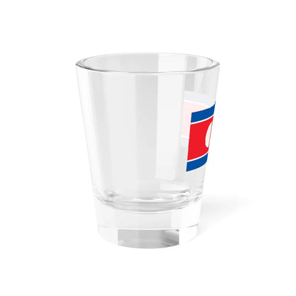 Flag of North Korea with hole (Korea) Shot Glass 1.5oz - Go Mug Yourself