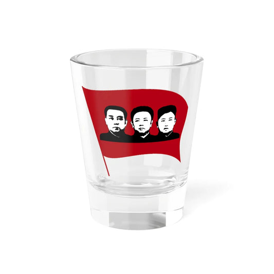 Flag of North Korean leaders (Korea) Shot Glass 1.5oz 1.5oz - Go Mug Yourself
