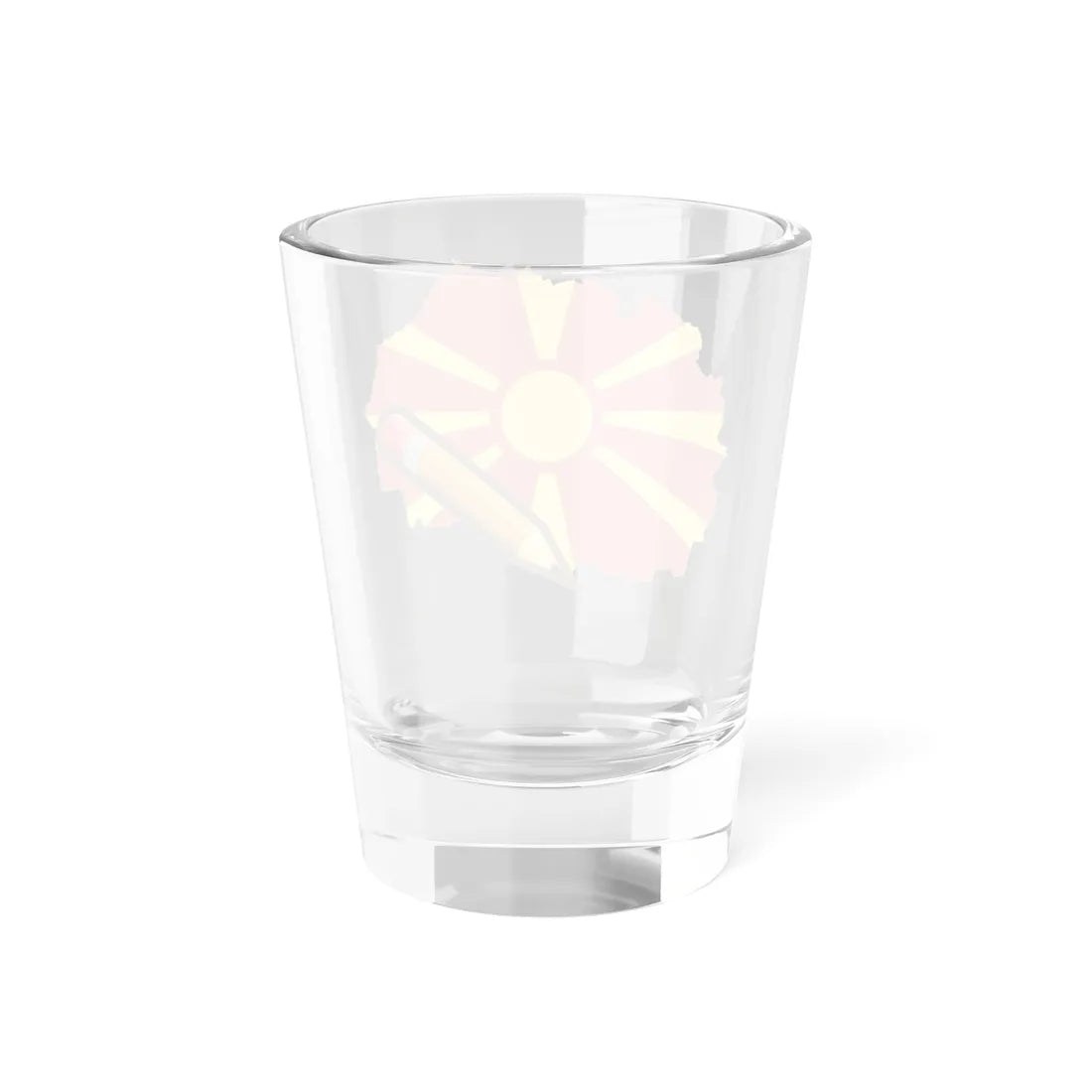 Flag of North Macedonia Edit (North Macedonia) Shot Glass 1.5oz - Go Mug Yourself