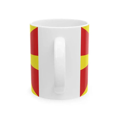 Flag of North Macedonia (North Macedonia) White Coffee Mug - Go Mug Yourself